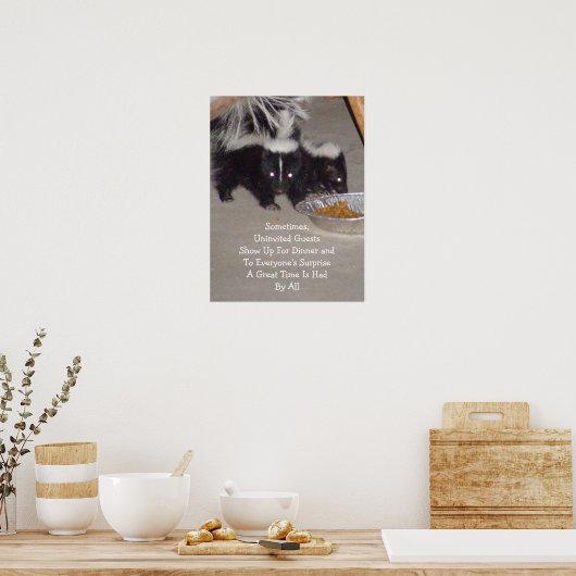 Niet-uitgenodigde gasten poster (Keuken)