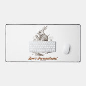 Niet uitstellen! White Rabbit Watch Wonderland Bureaumat (Keyboard & Muis)