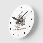 Niet uitstellen! White Rabbit Watch Wonderland Ronde Klok (Hoek)