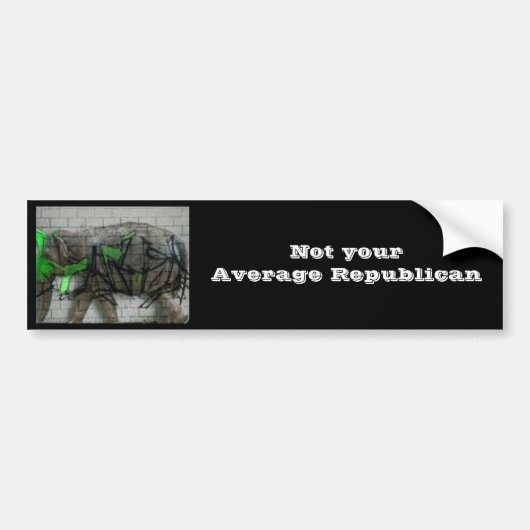 Niet uw Avg Republican Bumpersticker (Voorkant)