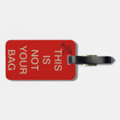 niet uw bagage bagagelabel (Achterkant horizontaal)