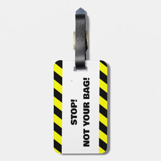 Niet uw bagagelabel (Achterkant verticaal)