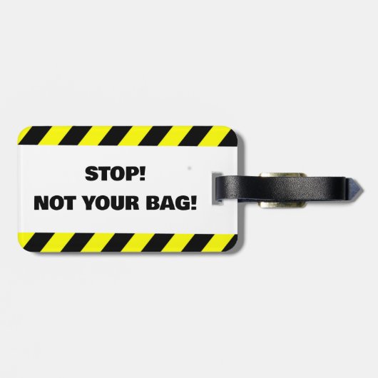 Niet uw bagagelabel (Achterkant horizontaal)