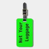 Niet uw Bagagelabel (Voorkant verticaal)