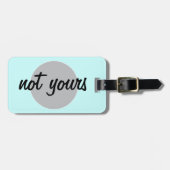 Niet uw Bagagelabel (Voorkant horizontaal)