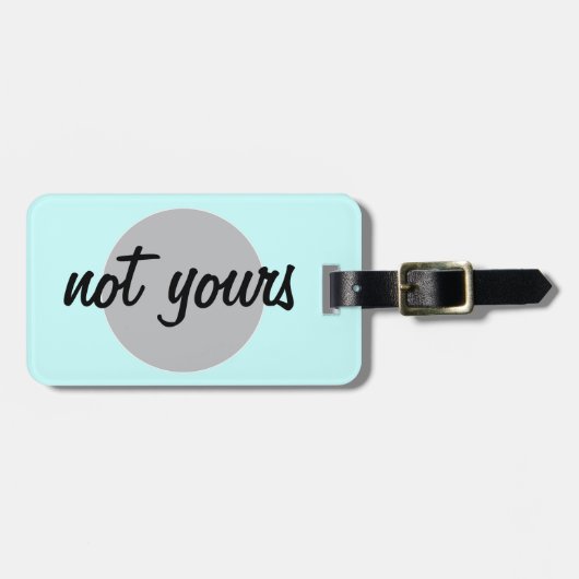 Niet uw Bagagelabel (Voorkant horizontaal)