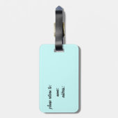 Niet uw Bagagelabel (Achterkant verticaal)