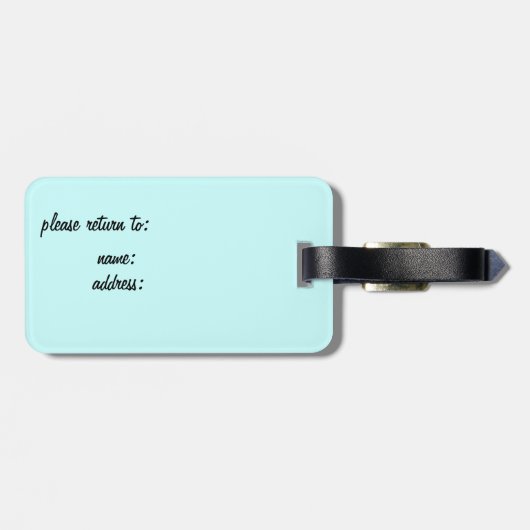 Niet uw Bagagelabel (Achterkant horizontaal)