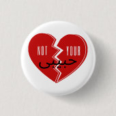Niet Uw Habibi 3 Ronde Button 3,2 Cm (Voorkant)