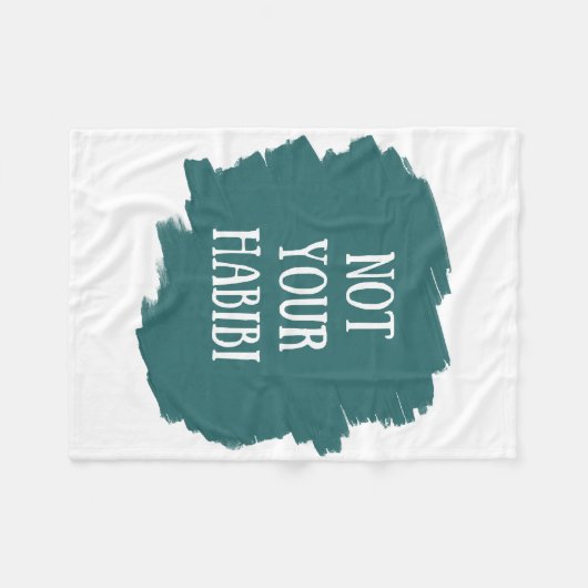 Niet Uw Habibi Fleece Deken (Voorkant (Horizontaal))