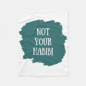 Niet Uw Habibi Fleece Deken (Voorkant)