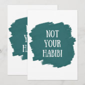Niet Uw Habibi Kaart (Voorkant / Achterkant)