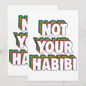 Niet Uw Habibi Kaart (Voorkant / Achterkant)