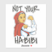 NIET UW HABIBI TREND STICKER (Vel)
