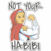 NIET UW HABIBI TREND STICKER (Voorkant)