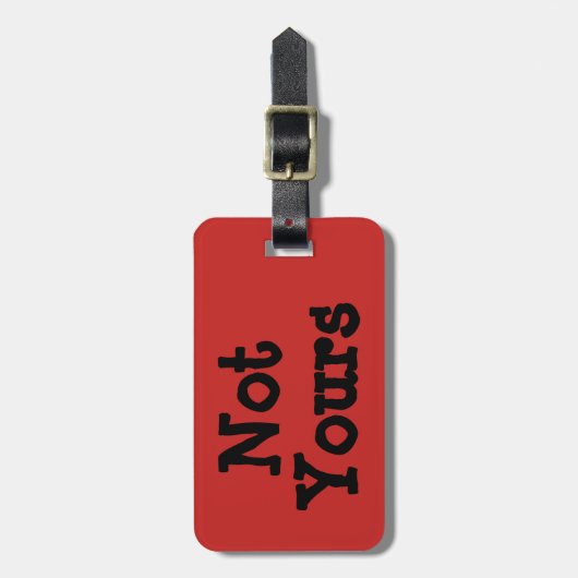 Niet uw Label Bagagelabel (Voorkant verticaal)