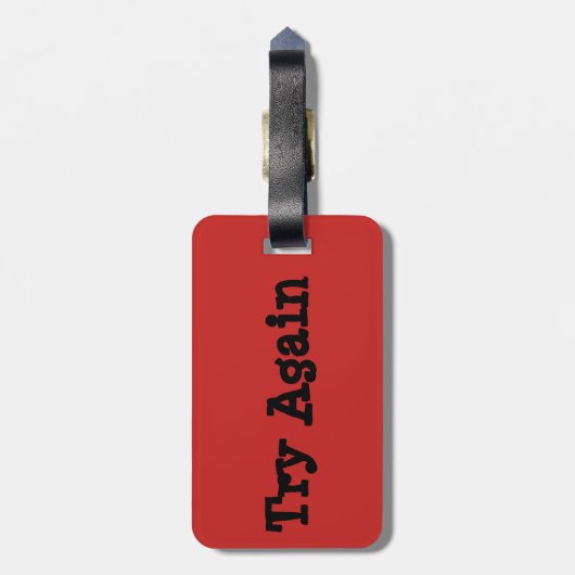 Niet uw Label Bagagelabel (Achterkant verticaal)