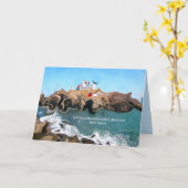 Niet Uw Normaal Wenskaart van de Vuurtoren van het Kaart (Gele Bloem)