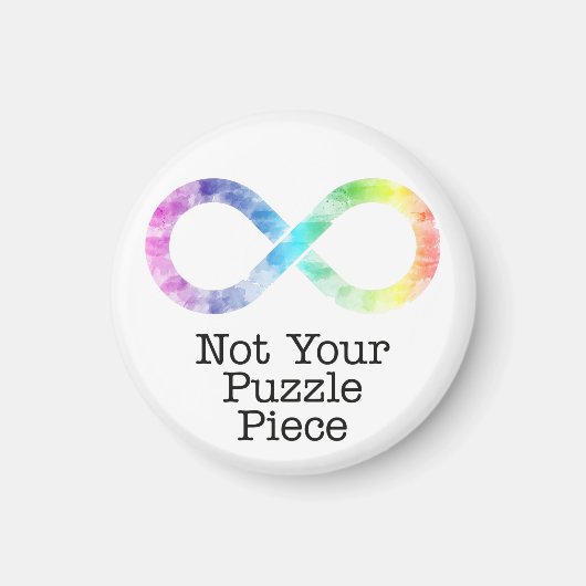 Niet uw puzzelstuk - autisme bewustzijn/acceptatie magneet (Voorkant)
