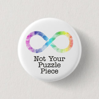 Niet uw puzzelstuk - autisme bewustzijn/acceptatie ronde button 3,2 cm