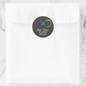 Niet uw puzzelstuk - autisme bewustzijn/acceptatie ronde sticker (Tas)