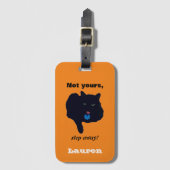 Niet uw stap weg Acryl Oranje Bagagelabel (Voorkant (verticaal))