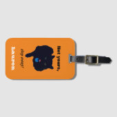 Niet uw stap weg Acryl Oranje Bagagelabel (Voorkant (horizontaal))