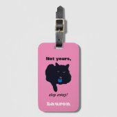 Niet uw stap weg Acrylroze Bagagelabel (Voorkant (verticaal))