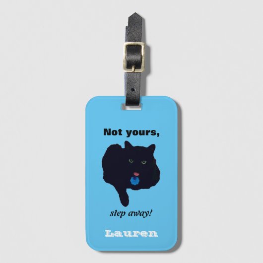 Niet uw stap weg van Acrylblauw Bagagelabel (Voorkant (verticaal))