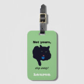 Niet uw stap weg van Acrylgroen Bagagelabel (Voorkant (verticaal))