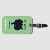 Niet uw stap weg van Acrylgroen Bagagelabel (Voorkant (horizontaal))