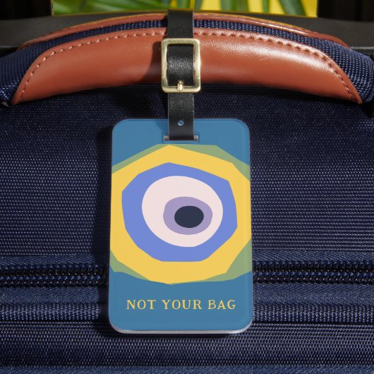 Niet uw tas Eye Grappig ontwerp Custom Text Bagagelabel (Voorkant Insitu 2)