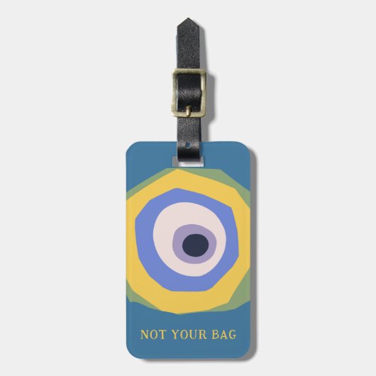 Niet uw tas Eye Grappig ontwerp Custom Text Bagagelabel (Voorkant verticaal)