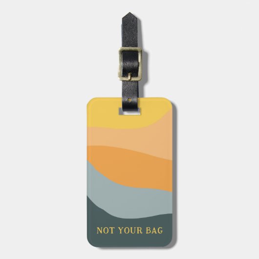 Niet uw tas Grappig ontwerp Custom Text Bagagelabel (Voorkant verticaal)