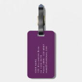 Niet uw tas Levendige Grappige ontwerp Custom Text Bagagelabel (Achterkant verticaal)