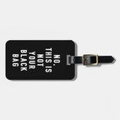 Niet uw zwarte Bagagelabel (Voorkant horizontaal)