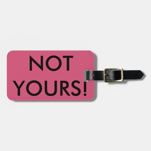 niet van bagagelabel (Voorkant horizontaal)