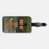 "Niet van deze wereld" Aangepast Christelijk Bagagelabel (Achterkant horizontaal)