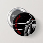 Niet van deze wereld ronde button 5,7 cm (Voorkant /achterkant)