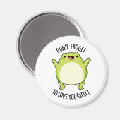 Niet van je houden, grappige kikkerpun magneet (Voorkant / Achterkant)