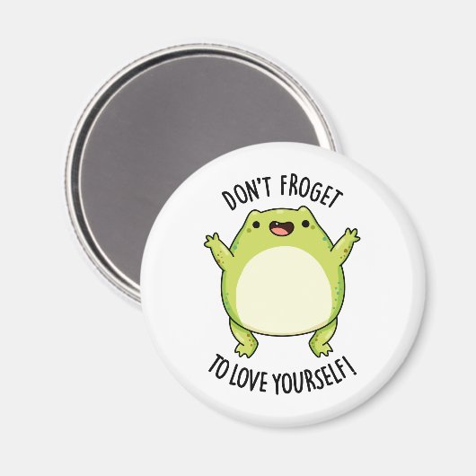 Niet van je houden, grappige kikkerpun magneet (Voorkant / Achterkant)