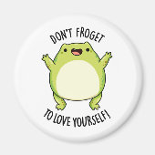 Niet van je houden, grappige kikkerpun magneet (Voorkant)