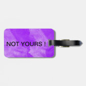 Niet van jullie Paarse heks zwarte kat Magic Bagagelabel (Achterkant horizontaal)