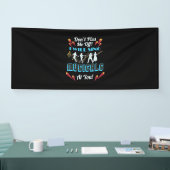 Niet van muzikale aard spandoek (Beurs)