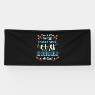 Niet van muzikale aard spandoek
