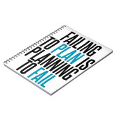 Niet van plan om te mislukken notitieboek (Linkerzijde)