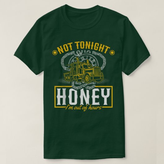 Niet vanavond honing t-shirt (Design voorkant)