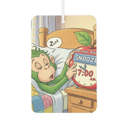 Niet vandaag, Alarm – Sleepy Monkey Mode 💤🙈 Luchtverfrisser (Voorkant)