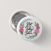 Niet vandaag badge ronde button 3,2 cm (Voorkant /achterkant)