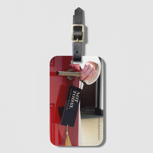 Niet vandaag Bagagelabel (Voorkant (verticaal))